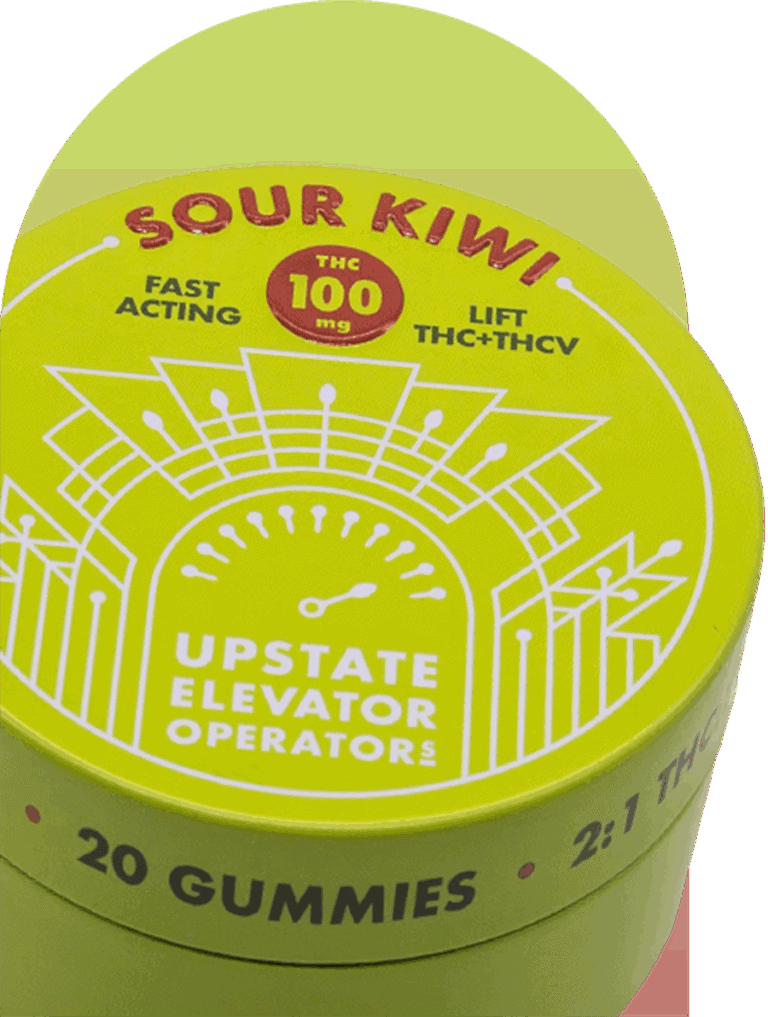 Sour Kiwi THC THCV Gummies