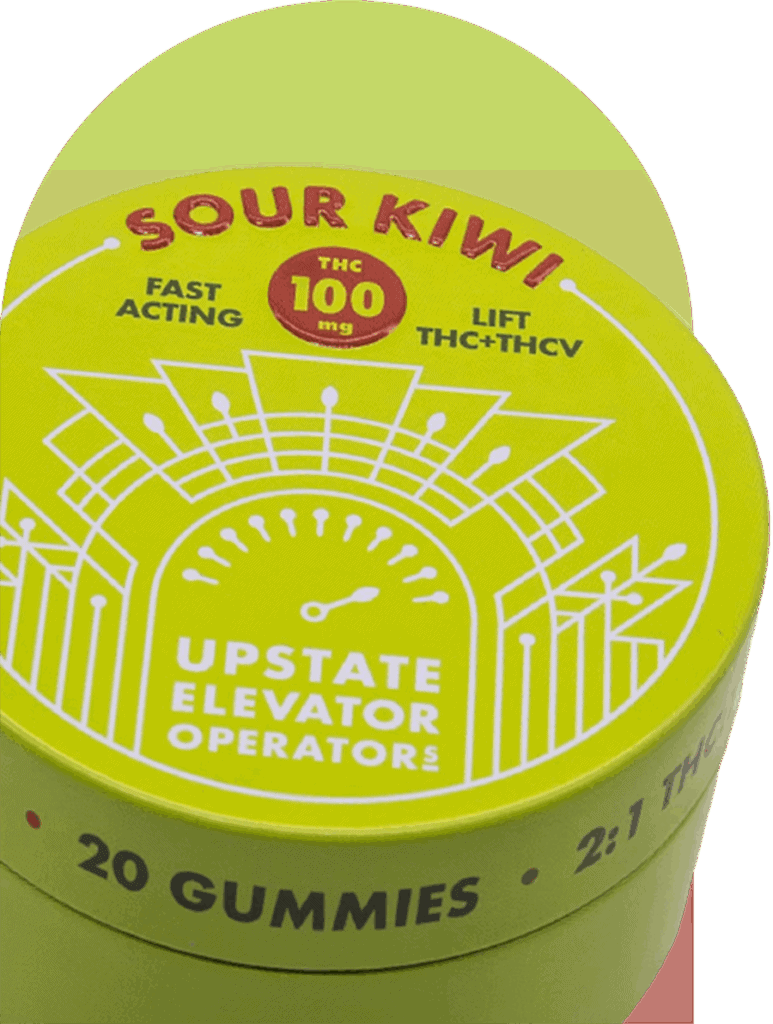 Sour Kiwi THC THCV Gummies